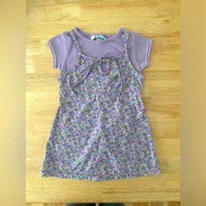 Purple Short sleeve, layered under tank top dress, super cute summer dress!